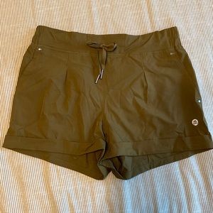 Mondetta - dark olive hiking/athletic shorts